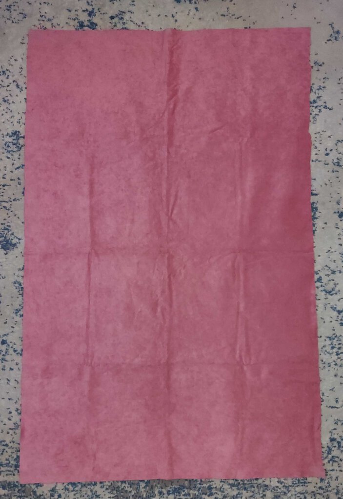 46.5" x 30.5" - Vintage pink suede fabric