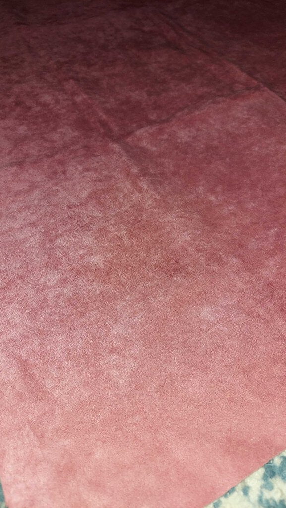 46.5" x 30.5" - Vintage pink suede fabric