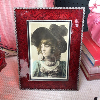 Lucy Cairley circa 1910 PC in modern red frame