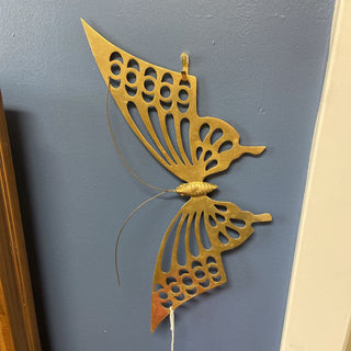 Cut brass hanging butterfly