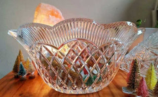 Basket weave crystal bowl Marquis by Waterford made in Germany