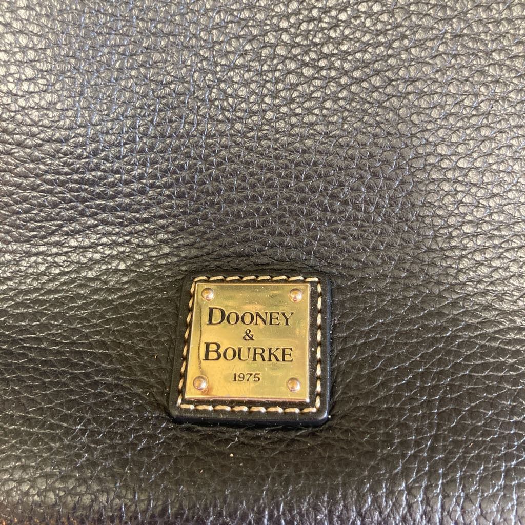 Dooney and Burke Black Leather w/Red Lining