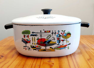 mcm dutch oven enamelware georges briard 1960s FIRM