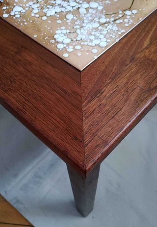 MCM John Keal for Brown Saltman Walnut And Enameled Copper Tile Table