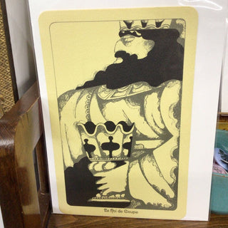 King of Cups tarot mini poster card 1967