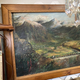 Beautiful European Landscape in Handmade Frame