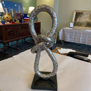 Marble and metal modern sculpture