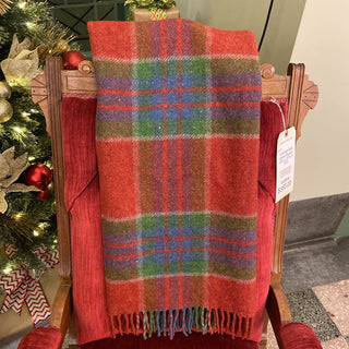 Wool plaid blanket
