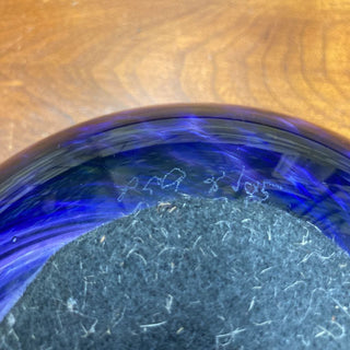 Art Glass Cobalt Bowl