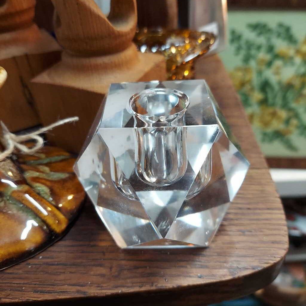 Crystal candle holder