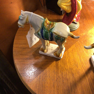 PAIR Porcelain War Horses
