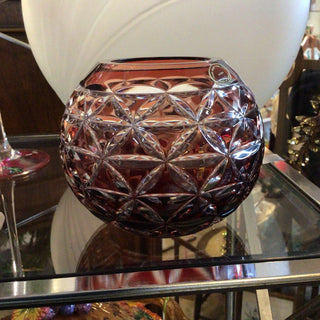 Hungarian red crystal bowl