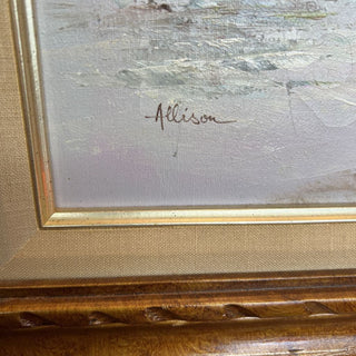 MCM oil painting of Paris by Allison