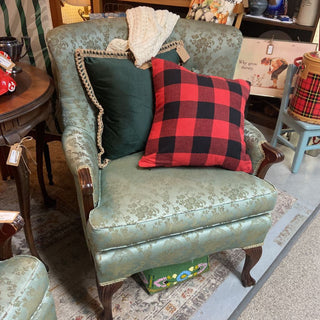 Set of Armchairs with brocade print (IN STORE PICKUP ONLY)