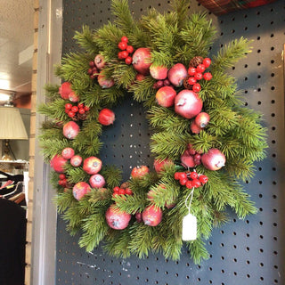 Vintage Pine and Pomegranate Wreath