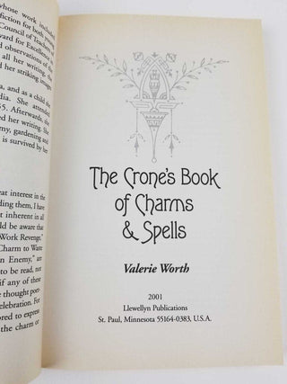 Crone's Book of Charms and Spells by Valerie Worth