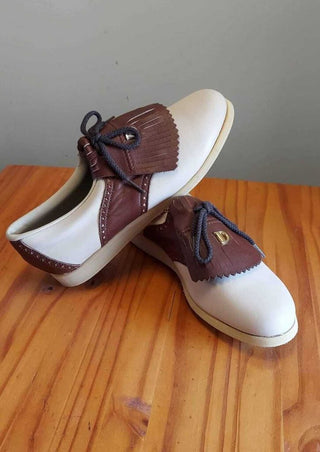 Never Used Dexter Sport Oxford Saddle Kilties shoes from 1970s
