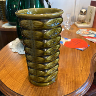 USA pottery green vase
