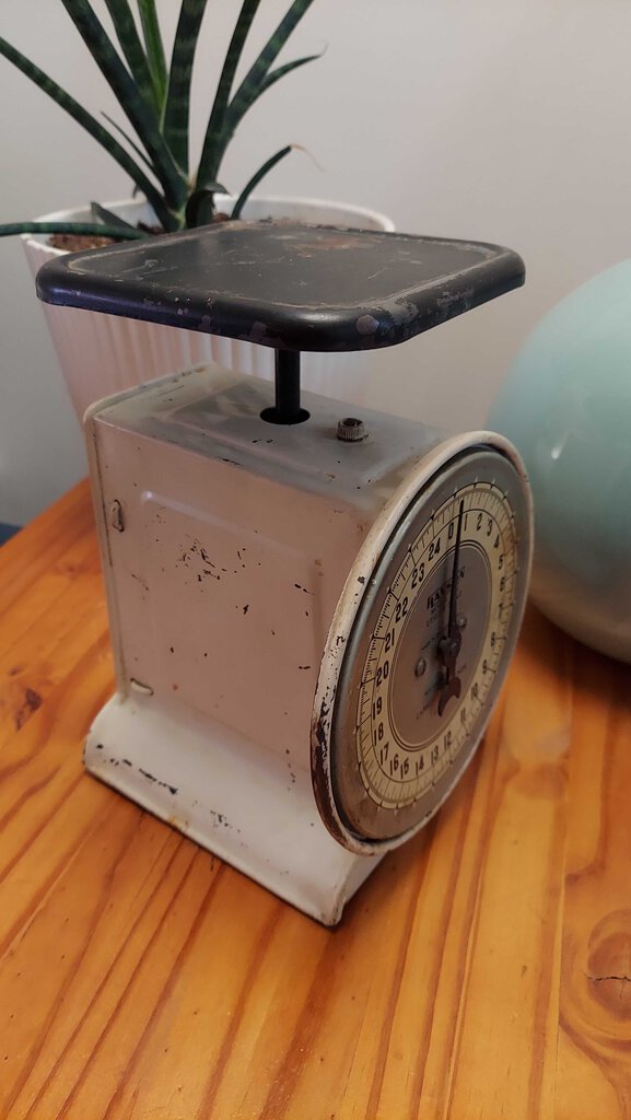 1930s Hanson Metal Utility Scale 25lb Capacity Chicago USA