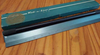 Rare Vintage Roll A Liner Parallel Ruler Panama Beaver Inc 1952 With Box.