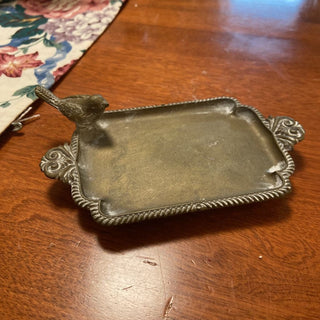 Vintage Inspired Brass Bird Soap Dish by Park Hill