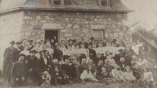 1890s Large Scottish Family Group Of Settlers in Fleming Saskatchewan Canada