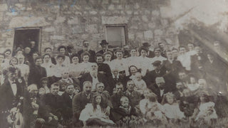 1890s Large Scottish Family Group Of Settlers in Fleming Saskatchewan Canada