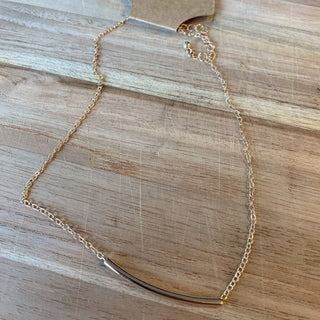 Necklace-Gold Bar