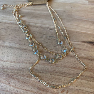 Necklace 3pc Gold Layered