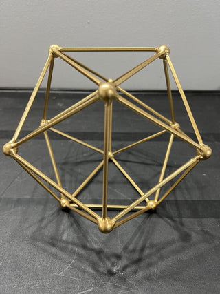 Brass geometric shape