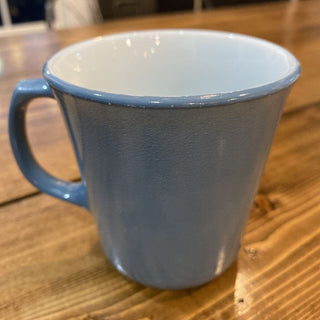 Blue Pyrex Coffee Cup