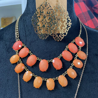 NL Coral 2-strand necklace
