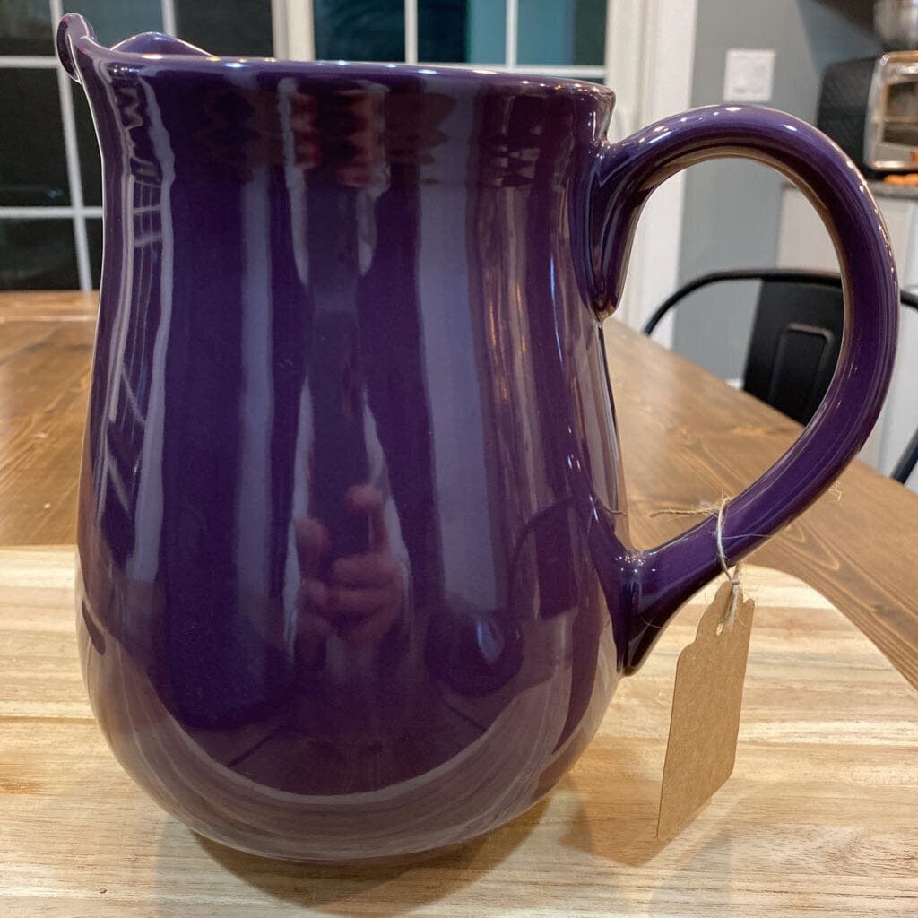 Purple Ceramic Pitcher