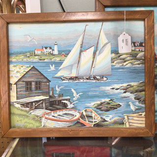 Paint By Number Sailboat Scene