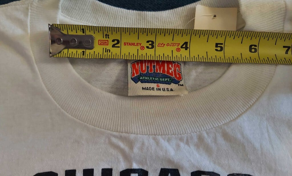 FIRM - 1990 CHICAGO BLACKHAWKS t-shirt small(S) NHL - NUTMEG MILLS - By Artist JACK DAVIS - NOS W/tag