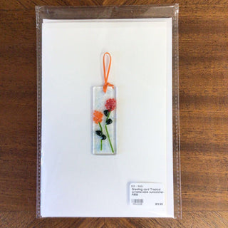 Greeting card Tropical w/removable suncatcher-FiRM