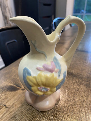 Hull Ewer Vase 5" Magnolia