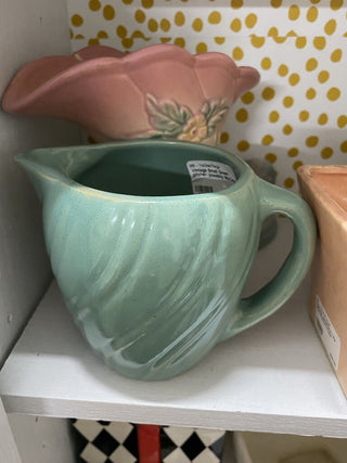 Vintage Small Green pitcher- possibly McCoy
