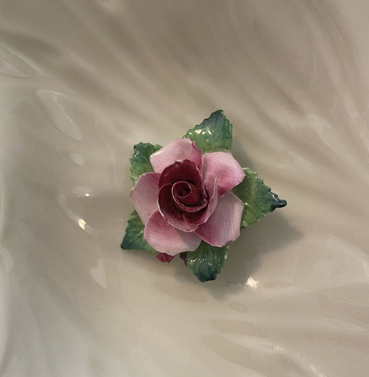 Porcelain Rose Brooch