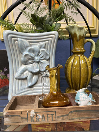 3D flower vase, signed