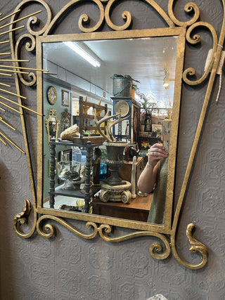 Gold Scroll Mirror - In Store Pickup Only