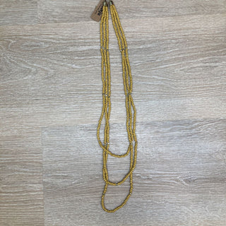 Anju Sachi Chromatic Hues – Yellow Long Multi-Strand Necklace