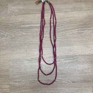 Anju Sachi Chromatic Hues – Purple Long Multi-Strand Necklace