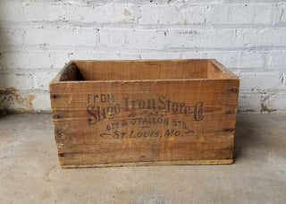 Rustic Wood Box 15x8x8 Sligo Iron Store St Louis Missouri