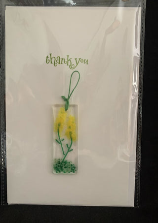 Thank you card w/removable suncatcher