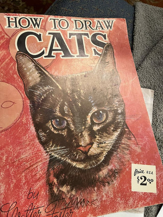 Vintage Books "How to Paint Cats"