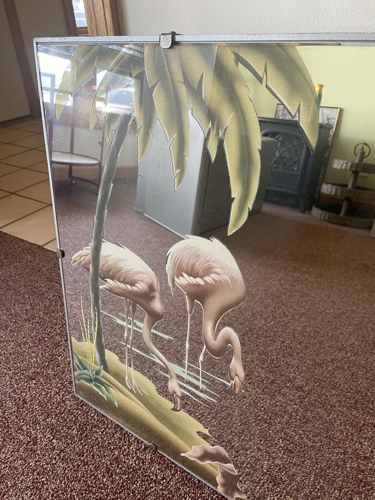 Vintage Turner Flamingo Mirror