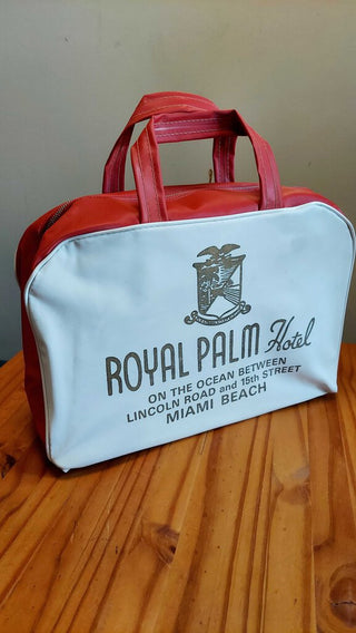 1950s - Extremely Rare, Royal Palms Hotel Miami Beach overnight travel bag
