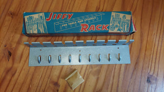 1940s NOS jiffy rack tools & utensils (TO VIEW ITEM, LOOK ONLINE, SEALED TO PROTECT BOX)
