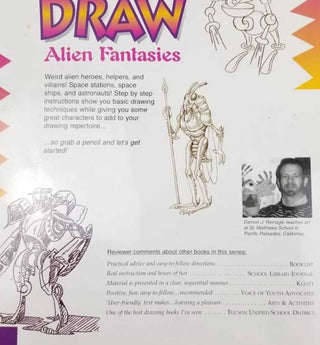 1997 Draw Alien Fantasies Step By Step How to Draw Book